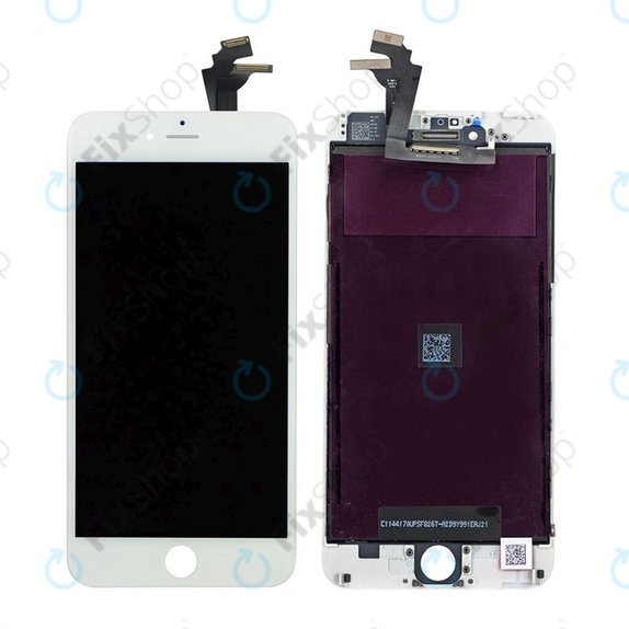 Schermo per iPhone 6 Plus, White, Vetro touch con cornice