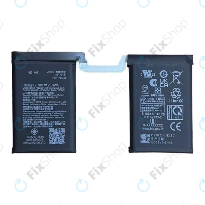Batteria per Asus ROG Phone 6 AI2201_C, 6 Pro AI2201_D, C21P2101, 6000mAh