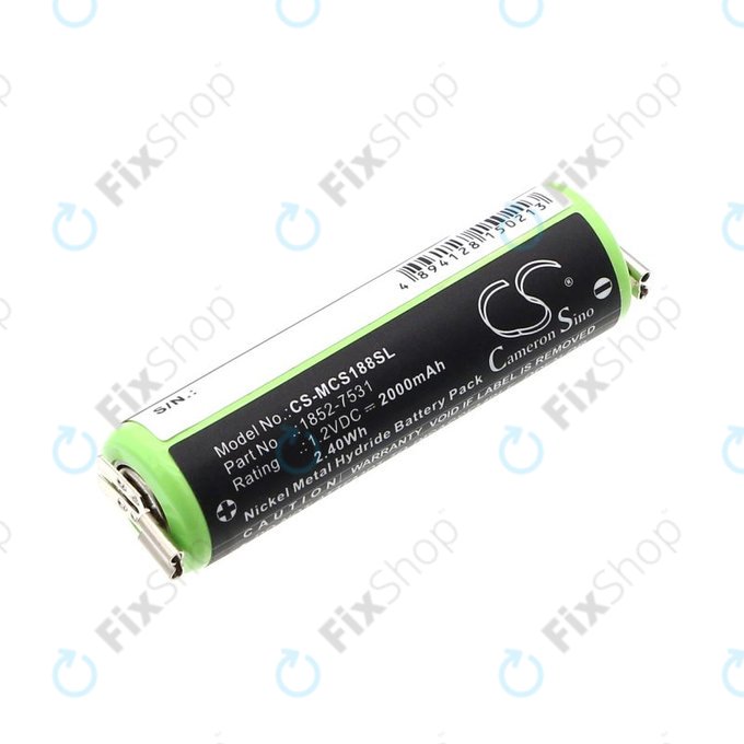 Batteria per Moser Easy Style 1881, 1852-7531, Ni-MH, 2000mAh, 1.2V, HQ