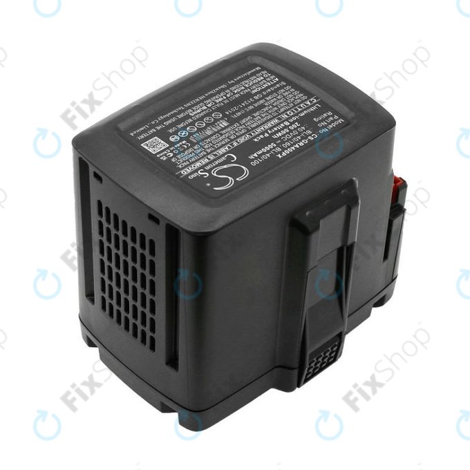 Batteria per Gardena Powercut Li40/30, Powermax Li-40/41, BLi-40/160, BLi-40/100, Li-Ion, 5000mAh, 40V, HQ
