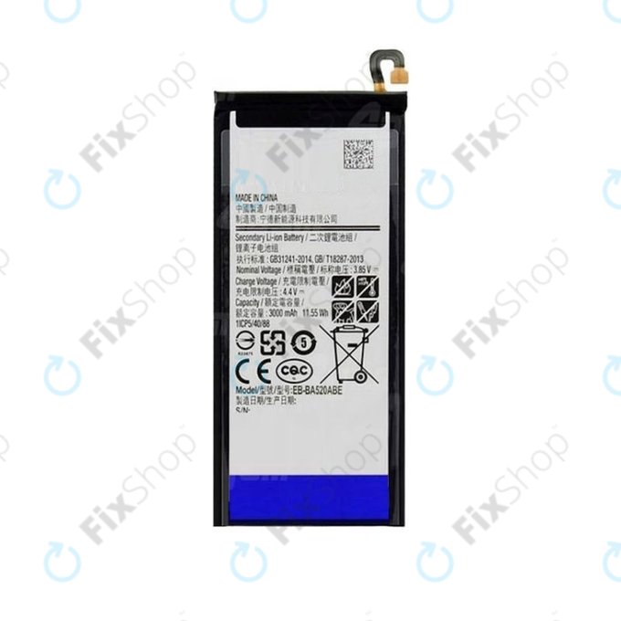 Batteria per Samsung A5 A520F (2017), J5 J530F (2017), BA520ABE, 3000mAh