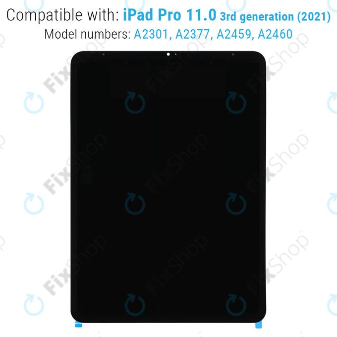Schermo LCD per iPad Pro 11.0" (3rd Gen 2021, 4th Gen 2022), Vetro touch senza cornice, Refurbished