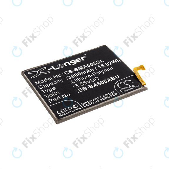 Batteria per Samsung A20 A205F, 3900mAh, Li-Pol, 3.85 V, EB-BA505ABN, HQ