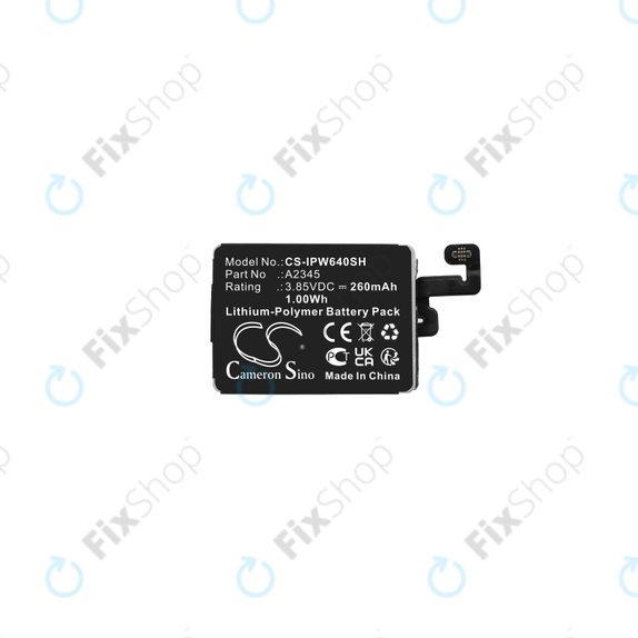 Batteria A2345 per Apple Watch seriess 6 40mm, 260mAh, HQ