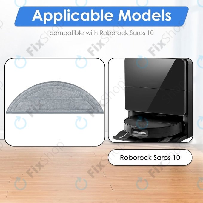 Panno lavapavimenti, 2 pz. per Xiaomi Roborock Saros 10
