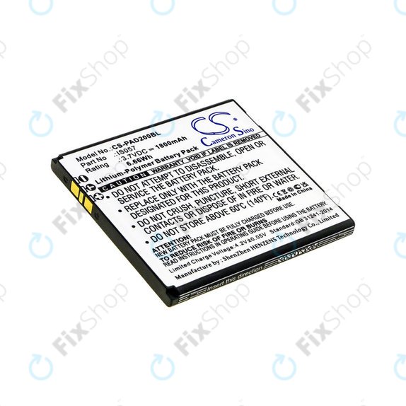 Batteria per Pax myPOS D200, D200T, IS275, D200, IS057, Li-Pol, 1800mAh, 3.7V, HQ