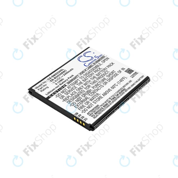 Batteria per Samsung J3, EB-BG530BBC, Li-Ion, 3.8V, 2400mAh, HQ