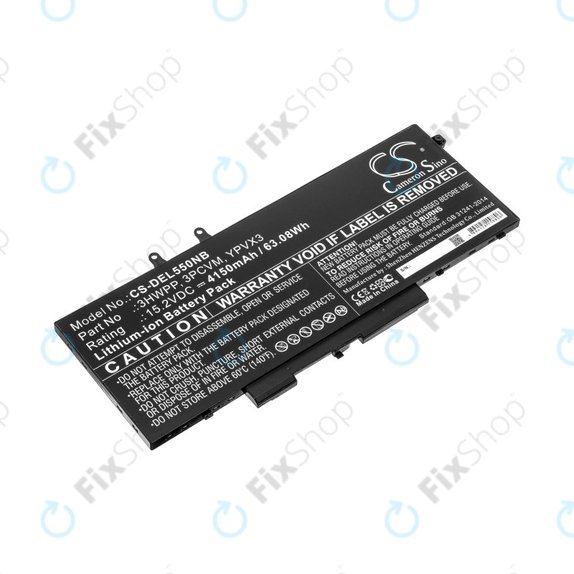 Batteria per Dell Latitude 5501, Latitude 5401, Latitude 14 5410, Latitude 15 5511, 3HWPP, Li-Ion, 4150mAh, 15.2V, HQ