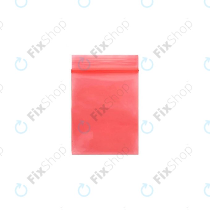 Sacchetto antistatico ESD con chiusura zip, 9x13 cm, 100 pz, Red
