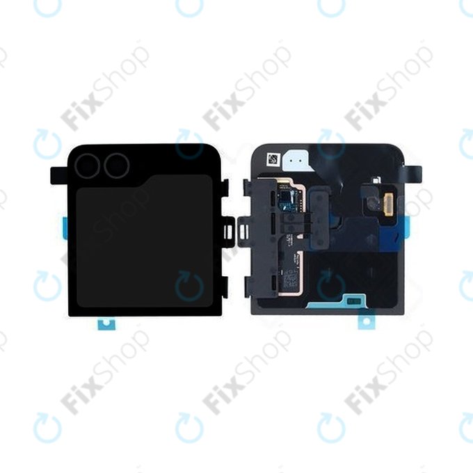Schermo per Samsung Z Flip 6 F741B, Crafted Black, Vetro touch con cornice, External, GH97-30012E, Genuine Service Pack