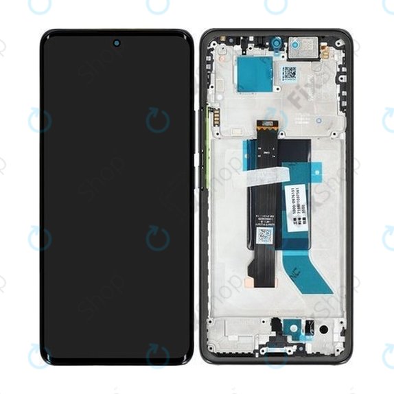 Schermo per Xiaomi Redmi Note 14 Pro 5G 24090RA29G, Midnight Black, Vetro touch con cornice, 56002300O1600, Genuine Service Pack
