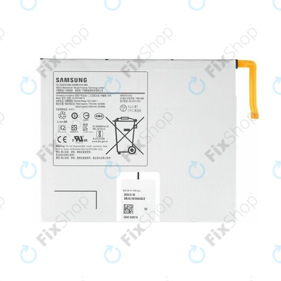 Batteria per Samsung Galaxy Tab S7 T870, T875, T876B, EB-BT875ABY, GH43-05028A, 8000mAh, Genuine Service Pack
