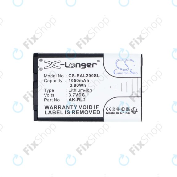 Batteria per Emporia Essence Plus, Talk comfort, V20, AK-RL2, Li-Ion, 3.7V, 1050mAh, HQ