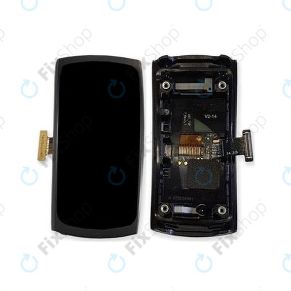 Schermo per Samsung Gear Fit 2 SM-R360, Gray, Vetro touch con cornice, GH97-19001A, GH97-19201A, Genuine Service Pack