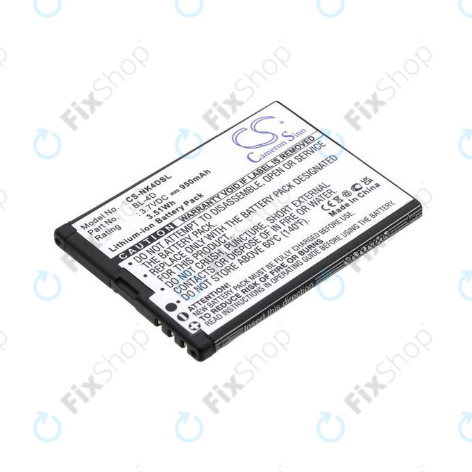 Batteria per Nokia N97 Mini, E5, E7, BLU Hero 2, BL-4D, Li-Ion, 3.7V, 950mAh, HQ