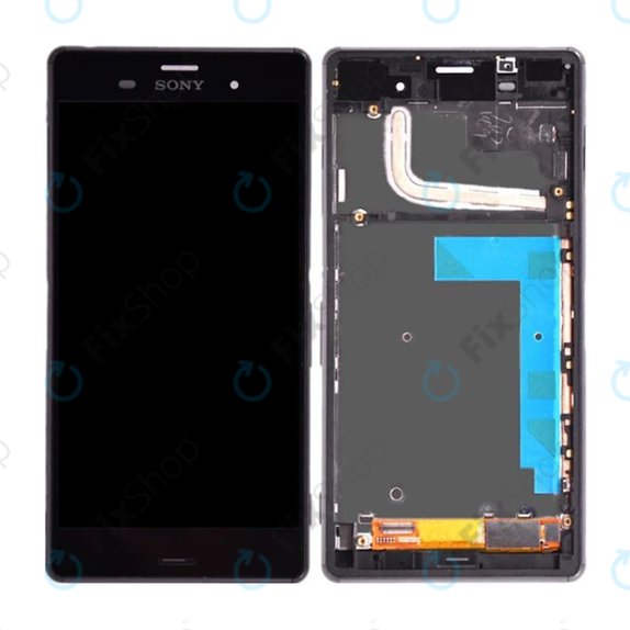 Schermo per Sony Xperia Z5 E6653, Black, Vetro touch con cornice
