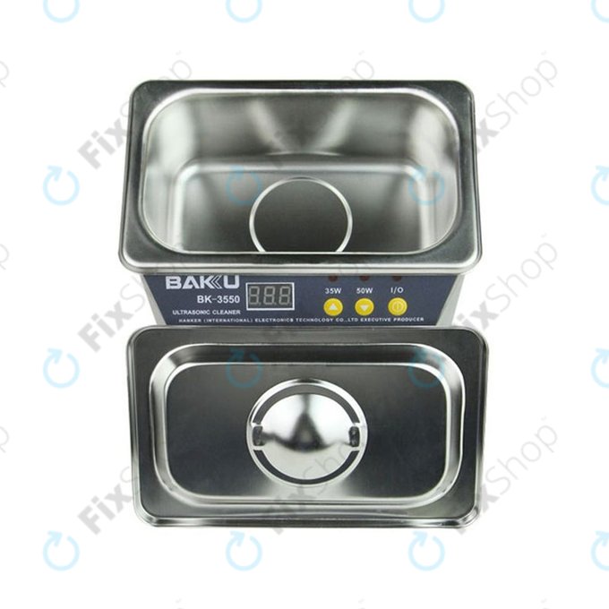 Pulitore a ultrasuoni in acciaio inox per Baku BK-3550, 0.5L