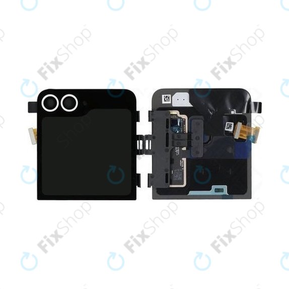 Schermo per Samsung Z Flip 6 F741B, White, Vetro touch con cornice, External, GH97-30012F, Genuine Service Pack