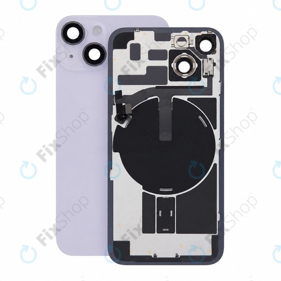 Vetro scocca posteriore per iPhone 14, Purple, Pulled A