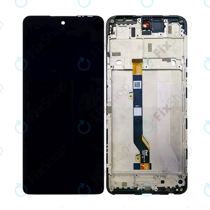 Schermo per Infinix Hot 30 X6831, Racing Black, Vetro touch con cornice