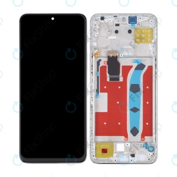 Schermo per Honor X8, Titanium Silver, Vetro touch con cornice