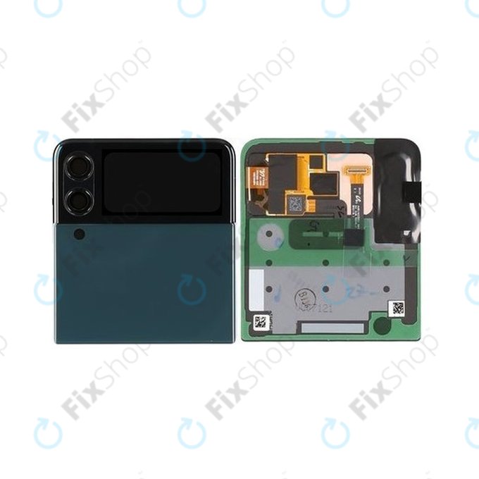 Schermo per Samsung Z Flip 3 F711B, Green, Vetro touch con cornice, External, GH97-26773C, Genuine Service Pack