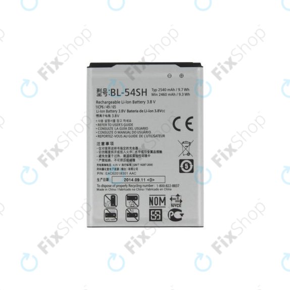 Batteria per LG G3 S D722, L90 D405, Bello, BL-54SH, 2540mAh