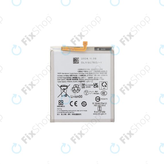 Batteria per Samsung S24 FE S721B, EB-BS721ABE, 4700mAh