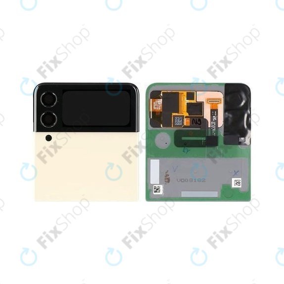 Schermo per Samsung Z Flip 3 F711B, Cream, Vetro touch con cornice, External, GH97-26773B, Genuine Service Pack