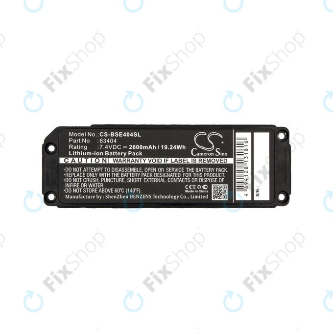 Batteria per Bose 413295, Bose SoundLink Mini, 063404, Li-Ion, 2600mAh, 7.4V, HQ