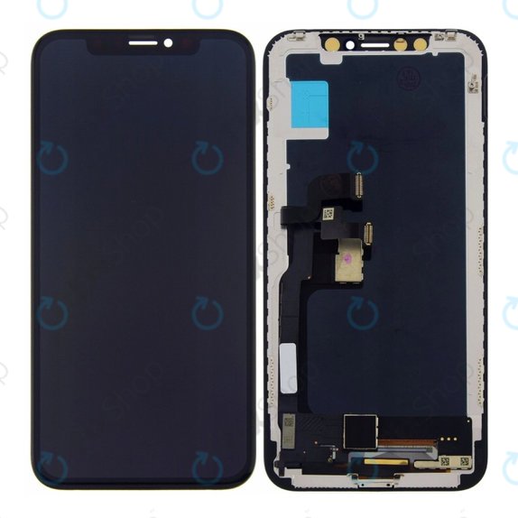 Schermo per iPhone X, Vetro touch con cornice, Refurbished