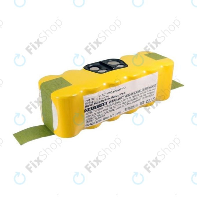 Batteria per iRobot Roomba 500, 600, 700, 800, 900-seriess, R3, Scooba 450, Vileda 137173, 11702, GD-Roomba-500, VAC-500NMH-33, Ni-MH, 3500mAh, 14.4V