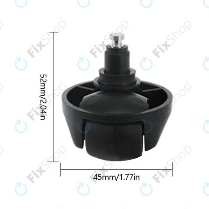 Ruota anteriore per Xiaomi Dreame L10 Pro, L10 Ultra, serie X, Black