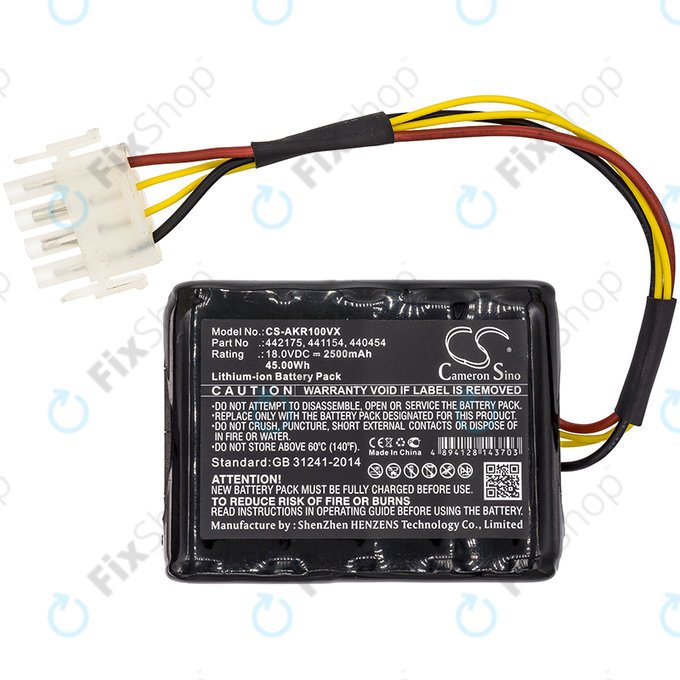 Batteria per Al-Ko Robolinho 100, Al-Ko Robolinho 110, 440454, Li-Ion, 2500mAh, 18V, HQ