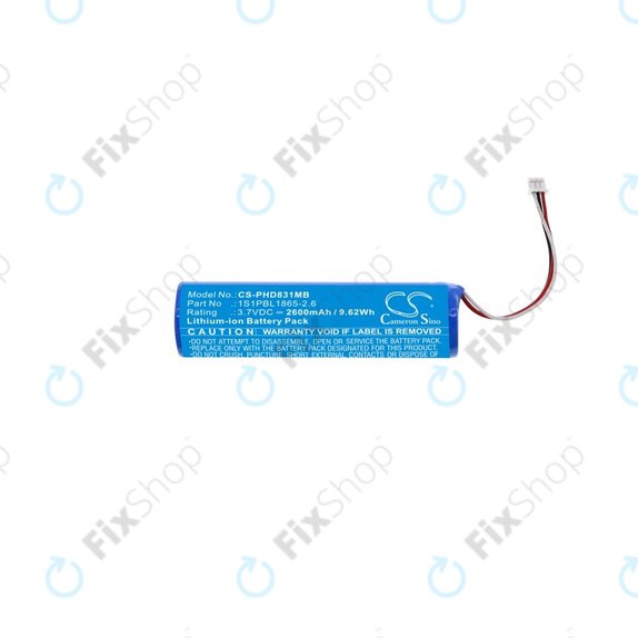 Batteria per Philips Avent SCD831, SCD833, SCD835, SCD841, 1S1PBL1865-2.6, 2600mAh, HQ