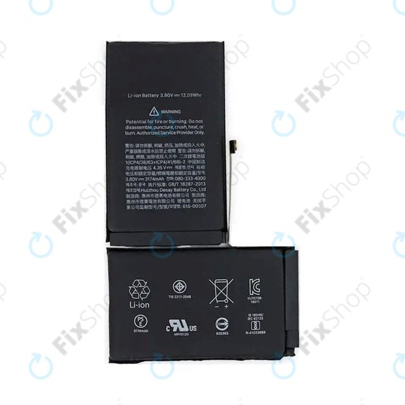 Batteria per iPhone XS Max, 3174mAh, Service Pack