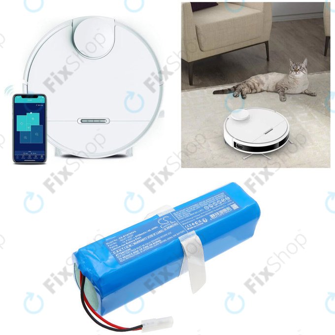 Batteria per Rowenta X-Plorer seriess 95, N047-4S2P, Li-Ion, 5200mAh, 14.4V, HQ
