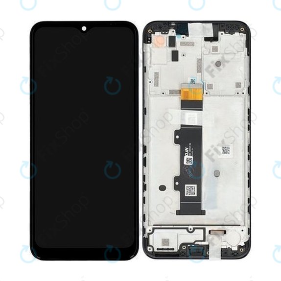 Schermo per Motorola Moto G30 XT2129, Phantom Black, Vetro touch con cornice, 5D68C18187, Genuine Service Pack