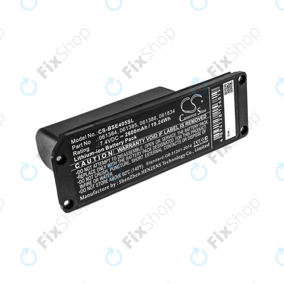 Batteria per Bose 413295, SoundLink Mini, 061384, Li-Ion, 2600mAh, 7.4V, HQ