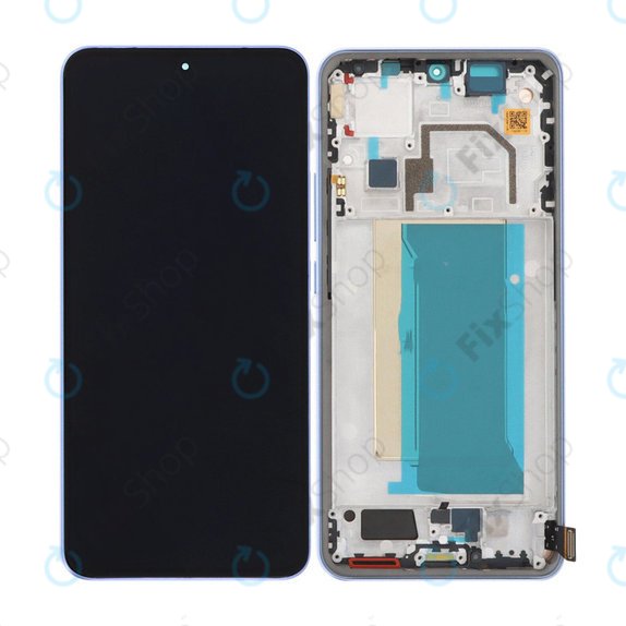 Schermo OLED per Xiaomi 13T, 13T Pro, Alpine Blue, Vetro touch con cornice