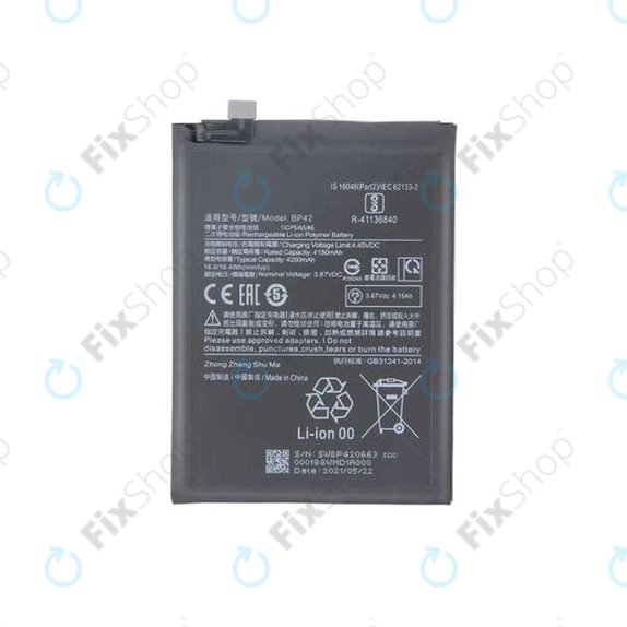 Batteria per Xiaomi Mi 11 Lite 4G, Mi 11 Lite 5G, 11 Lite 5G NE, BP42, 4250mAh