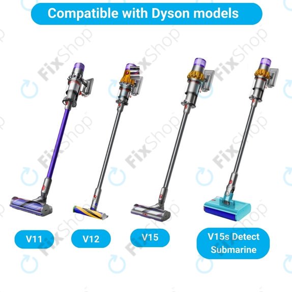 Spazzola principale Slim Fluffy Soft Roller Cleaner Head per Dyson V11, V12, V15, V15s Detect Submarine