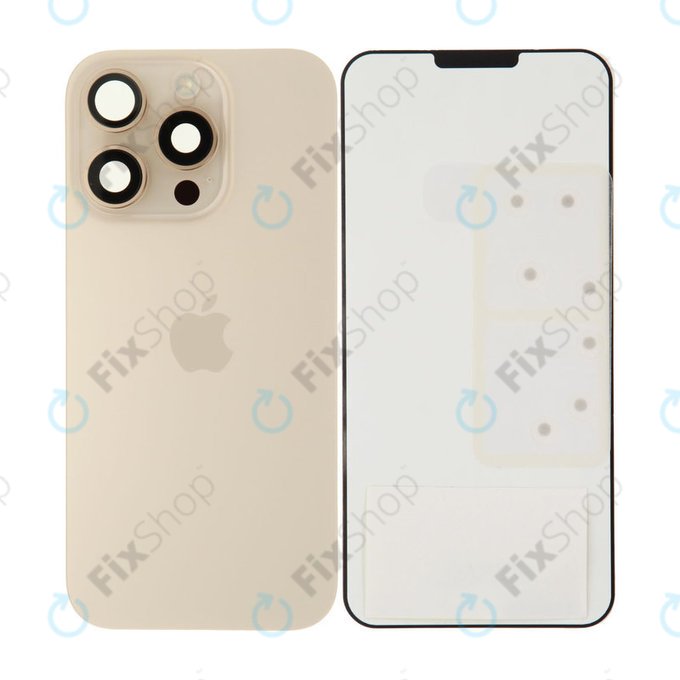 Vetro della scocca posteriore per iPhone 16 Pro, Desert Titanium, 661-49557 Genuine Apple