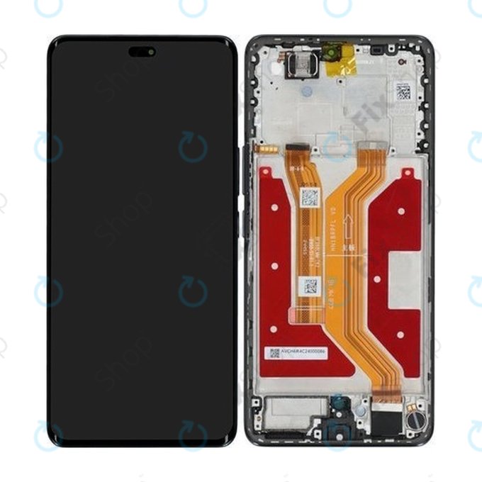 Schermo per Honor Magic7 Lite, Titanium Black, Vetro touch con cornice, 0235AmmM, Genuine Service Pack