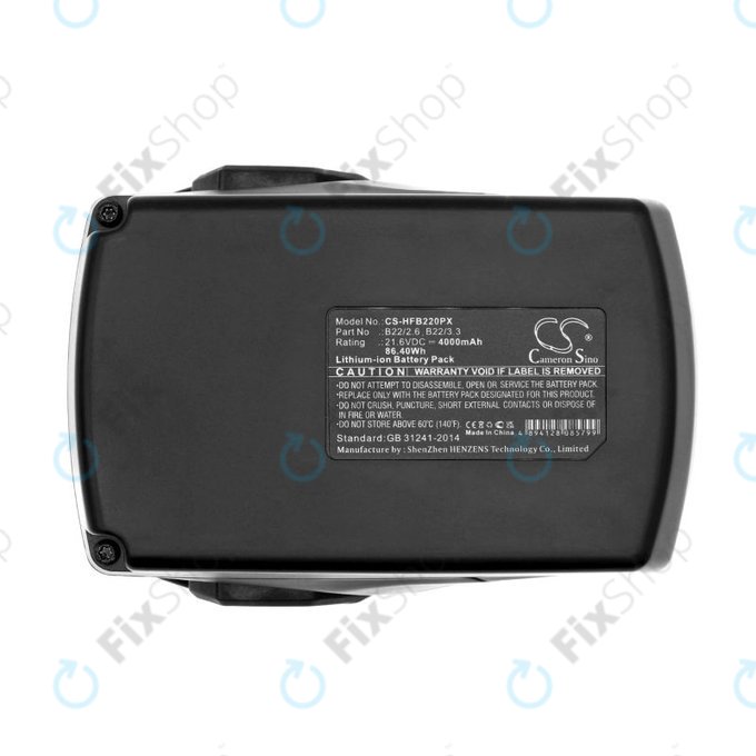 Batteria per Hilti B22 Ag 125-A22, Wsr 22-A, B22/2.6, Li-Ion, 4000mAh, 21.6V, HQ