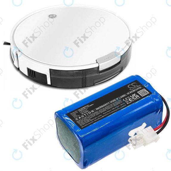 Batteria per Ecovacs Deebot M82, Tesla RoboStar T50 T60 T80 Pro BL7402A, Li-Ion, 2600mAh, 14.8V, HQ