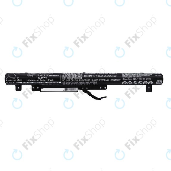 Batteria per Lenovo Flex 2 14, 15, L13M4A61, Li-Ion, 4400mAh, 7.4V, HQ