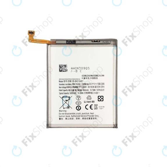 Batteria per Samsung A22 A225F, A31 A315F, A32 4G A325F, EB-BA315ABY, 5000mAh