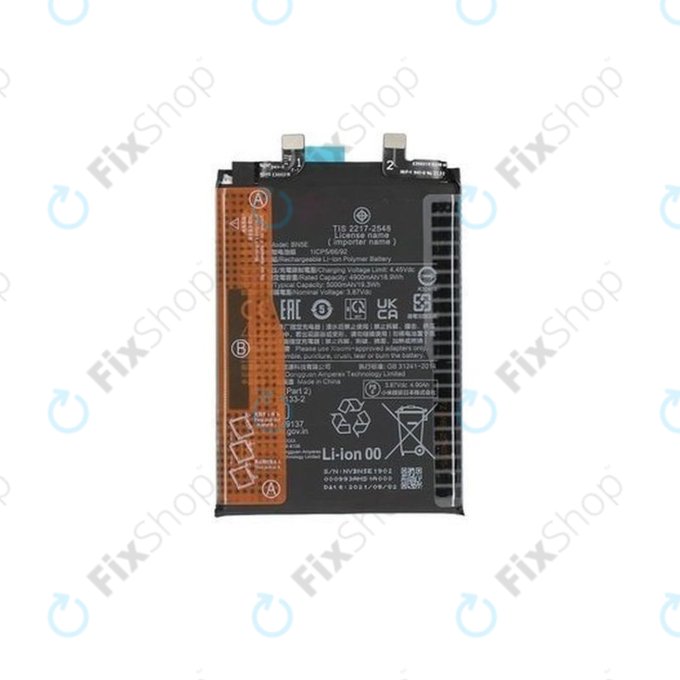 Batteria per Xiaomi Redmi Note 11 Pro 4G, 11 Pro 5G, BN5E, 46020000A2LM, 5000mAh, Genuine Service Pack