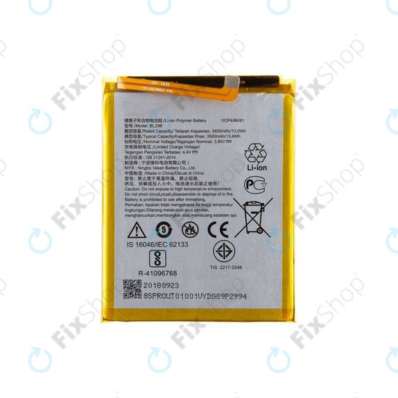 Batteria per Lenovo S5 Pro, BL298, 3500mAh